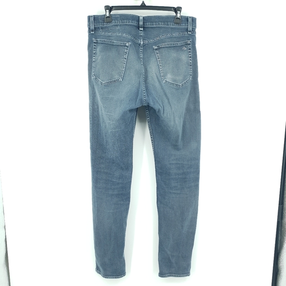 Rag & Bone Jeans Fit 2 Slim Button Fly Grey Jeans Men's 34 - Picture 2 of 12